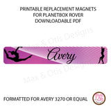 PlanetBox Rover Personalized Magnets - Gymnastics - Max & Otis Designs