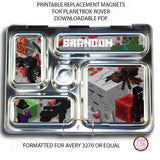 PlanetBox Rover Personalized Magnets - Minecraft Bad Guys - Max & Otis Designs