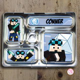 PlanetBox Rover Personalized Magnets - Minecraft Dan TDM - Max & Otis Designs