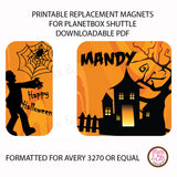 PlanetBox Shuttle Personalized Magnets - Halloween - Max & Otis Designs