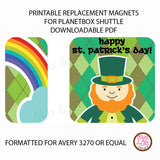 PlanetBox Shuttle Personalized Magnets - St. Patrick's Day - Max & Otis Designs