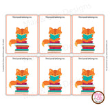 Printable Kid's Bookplate Stickers (Editable PDF)