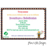 Girl Scout Brownie Editable Invitation (editable PDF) - Max & Otis Designs