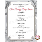 Girl Scout Junior Social Butterfly Menu (editable PDF) - Max & Otis Designs