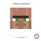Minecraft Villager Printable Box Head - Max & Otis Designs