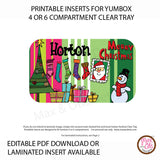 Yumbox Personalized Laminated Inserts - Christmas - Max & Otis Designs