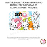 Yumbox Personalized Laminated Inserts - Easter Bunny - Max & Otis Designs