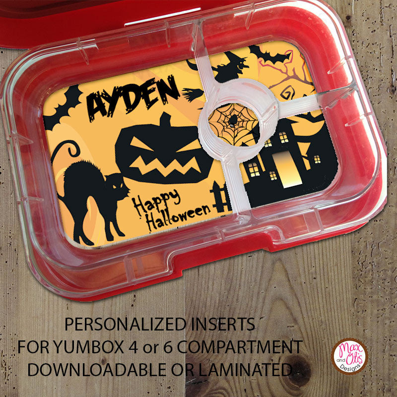 Yumbox Personalized Laminated Inserts - Christmas – Max & Otis Designs