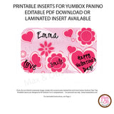 Yumbox Personalized Laminated Inserts - Valentine's Day - Max & Otis Designs