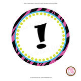 Zebra Printable Alphabet Banner - Editable PDF - Max & Otis Designs
