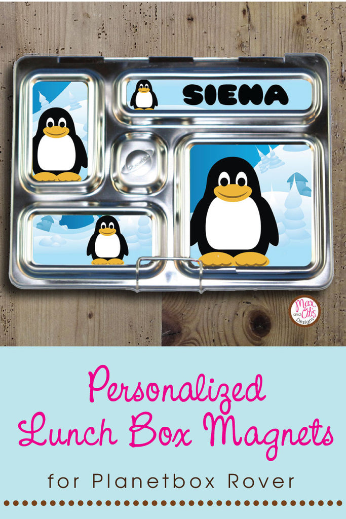 PlanetBox Rover Personalized Magnets - Penguins