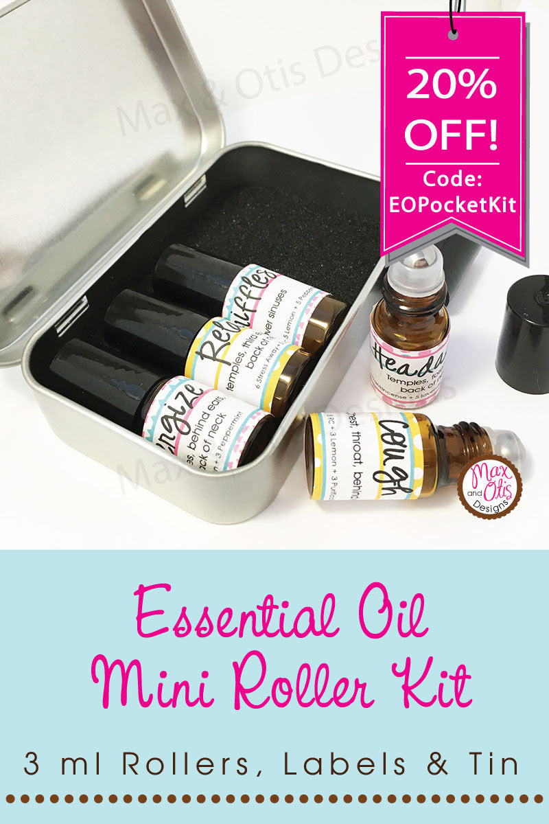 Essential Oil Mini Roller Kits - new in the shop! – Max & Otis Designs