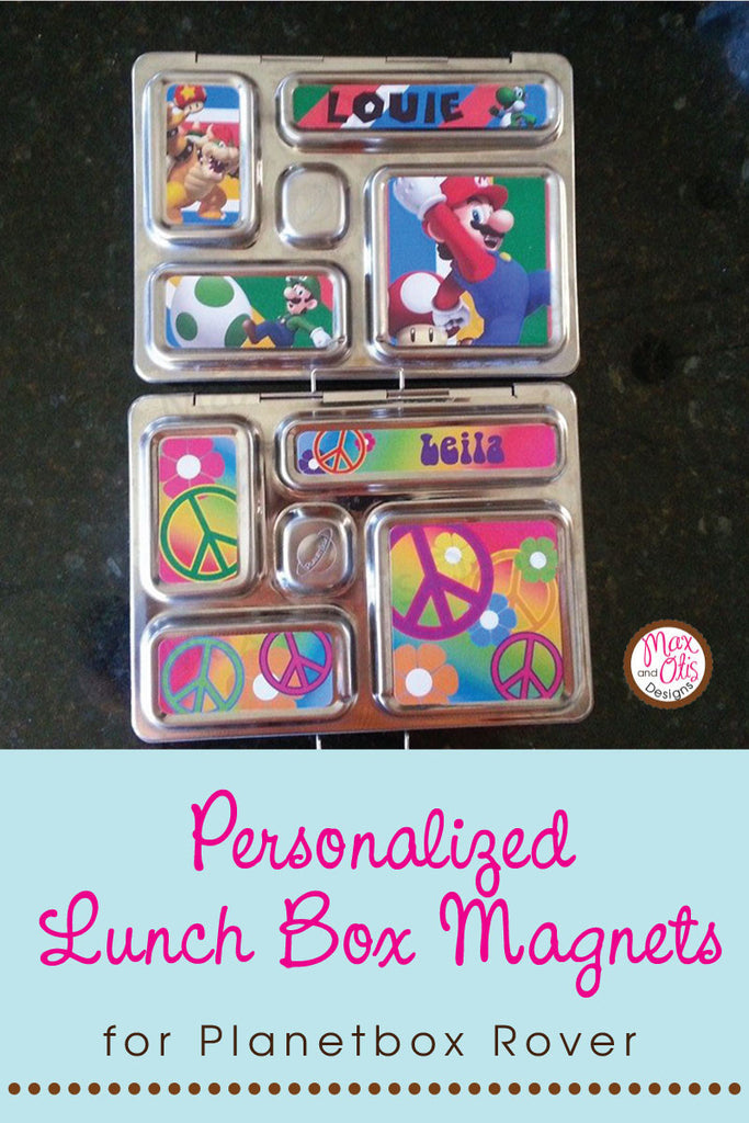 PlanetBox Rover Personalized Magnets - Super Mario Bros., Peace