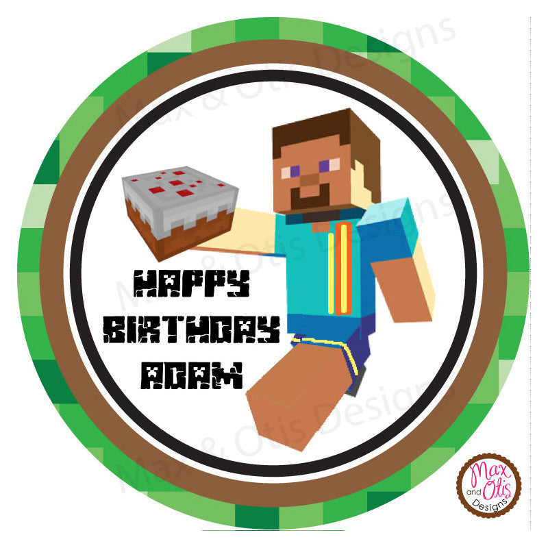 Minecraft Toy Tags Tags & Labels – Max & Otis Designs