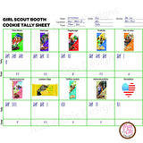 Girl Scout Cookie Booth Tally Sheet - Max & Otis Designs