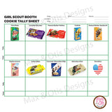 Girl Scout Cookie Booth Tally Sheet - Max & Otis Designs