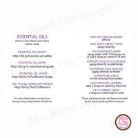 Printable Young Living Essential Oil Sample Folders (Editable PDF) - Max & Otis Designs