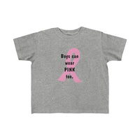 Boys Can Wear Pink Too - Toddler Fine Jersey Tee