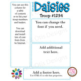 Girl Scout Daisy Printable Newsletter Template - Max & Otis Designs