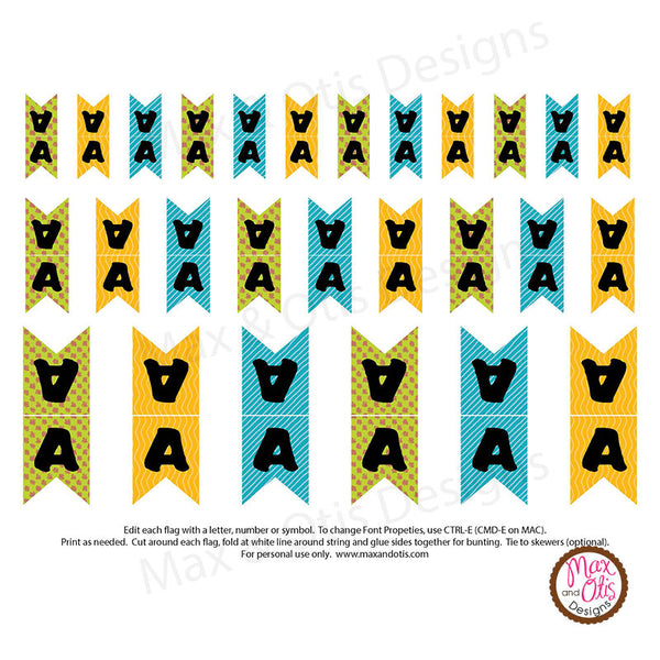 printable-mini-bunting-flag-cake-topper-editable-pdf-max-otis-designs for Editable Free Printable Bunting Template Printable Mini Bunting Flag Cake Topper - Editable PDF – Max & Otis Designs for Editable Free Printable Bunting Template