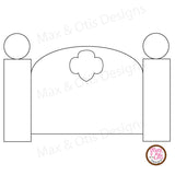 Girl Scout Printable Headboard for Sleepovers - Max & Otis Designs