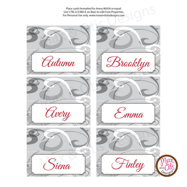 Girl Scout Junior Social Butterfly Place Cards (editable PDF) - Max & Otis Designs