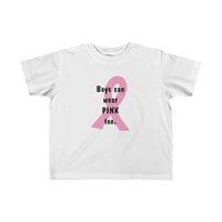 Boys Can Wear Pink Too - Toddler Fine Jersey Tee