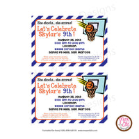 Basketball Party - Custom Invitation Printable - Max & Otis Designs