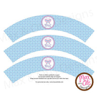 Printable Cupcake Wrappers - Happy Birthday Butterfly - Max & Otis Designs