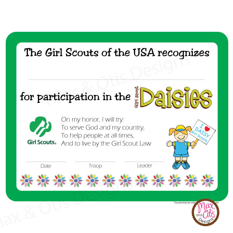 girl-scout-daisy-printable-participation-certificate-editable-pdf-max-otis-designs for Free Printable Parent Participation Certificates Girl Scout Daisy Printable Participation Certificate (editable PDF) – Max & Otis Designs for Free Printable Parent Participation Certificates