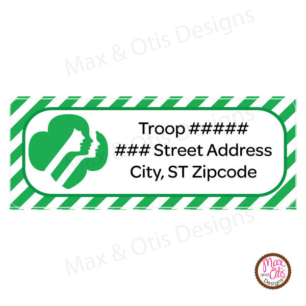Girl Scout Printable Address Labels (editable PDF) - Max & Otis Designs