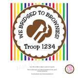 Girl Scout Printable Brownie Bridging Banner - Editable PDF