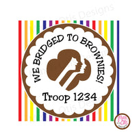 Girl Scout Printable Brownie Bridging Banner - Editable PDF