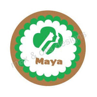 Girl Scout Printable Round Tags - Brownie (editable PDF) - Max & Otis Designs