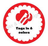 Girl Scout Printable Round Tags - Rainbow (editable PDF) - Max & Otis Designs
