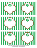 Girl Scout Printable Rectangle Tags - Brownie (editable PDF) - Max & Otis Designs