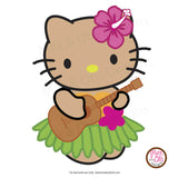 Hello Kitty Hula/Luau Printable Sign Banner - Max & Otis Designs