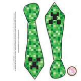 Printable Iron-On Transfer - Minecraft Creeper Tie - Max & Otis Designs