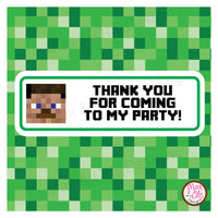 Printable Candy Bar Wrappers - Minecraft Steve - Max & Otis Designs