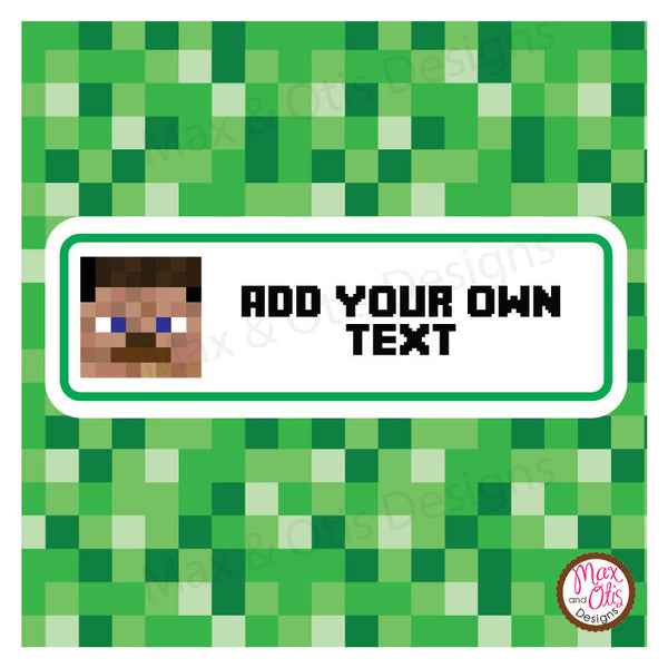 Printable Candy Bar Wrappers - Minecraft Steve – Max & Otis Designs printable-candy-bar-wrappers-minecraft-steve-max-otis-designs
