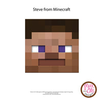 smeltet Vellykket Praktisk Minecraft Steve Printable Box Head – Max & Otis Designs
