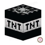 Minecraft TNT (Black) Stickers - Max & Otis Designs