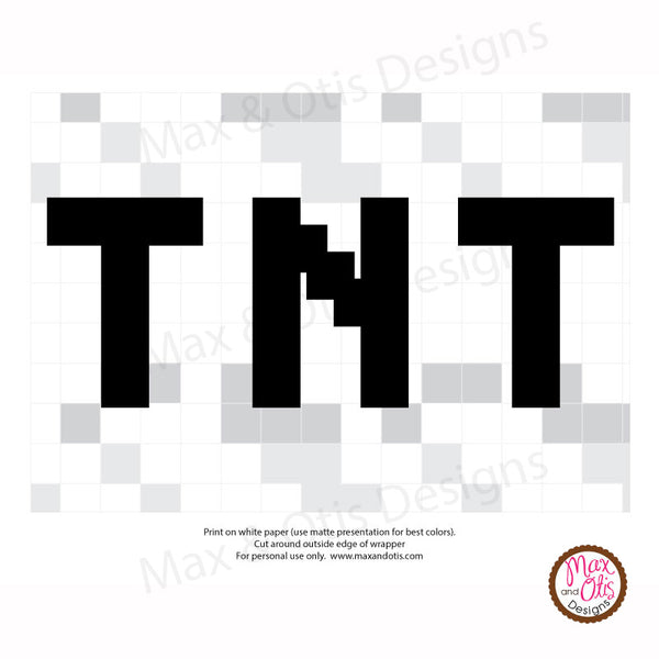 Minecraft TNT Licorice Wrappers – Max & Otis Designs minecraft-tnt-licorice-wrappers-max-otis-designs