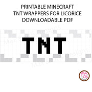 Minecraft TNT Licorice Wrappers