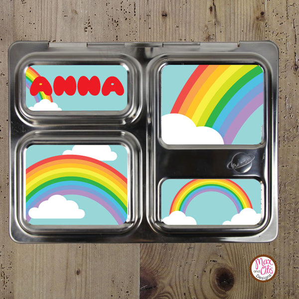 PlanetBox Launch Personalized Magnets - Rainbow - Max & Otis Designs