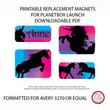 PlanetBox Launch Personalized Magnets - Unicorn - Max & Otis Designs