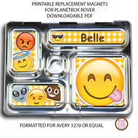 PlanetBox Rover Personalized Magnets - Emoji - Max & Otis Designs