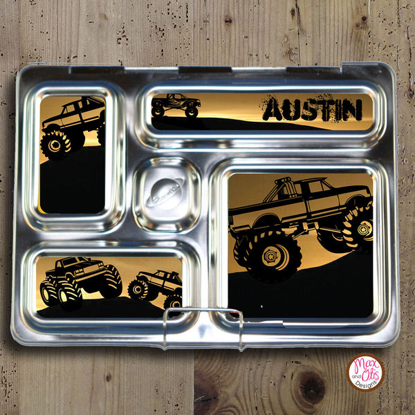 PlanetBox Rover Personalized Magnets - Monster Truck - Max & Otis Designs