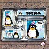 PlanetBox Rover Personalized Magnets - Happy New Year's Penguin - Max & Otis Designs
