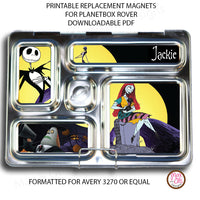 PlanetBox Rover Personalized Magnets - Nightmare Before Christmas (Editable PDF)